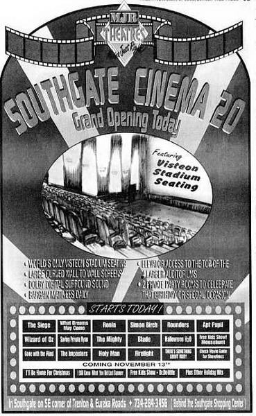 MJR Southgate Cinema 20 - 1998-11-06 AD